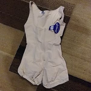 NWT Lycra Open Bust Body Shaper Boyshort with Firm